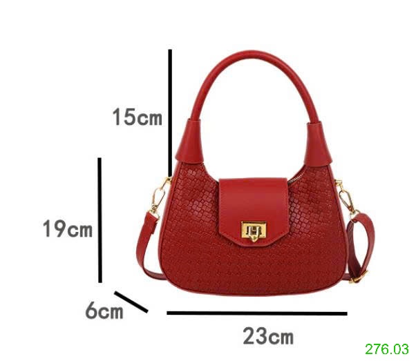 25HA276.03 - TÚI XÁCH TAY LƯỠI LIỀM NỮ