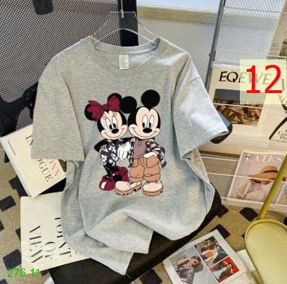 25HA276.11 - ÁO THUN NGẮN TAY COTTON HOẠT HÌNH CHO NỮ