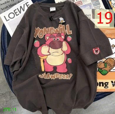 25HA276.11 - ÁO THUN NGẮN TAY COTTON HOẠT HÌNH CHO NỮ
