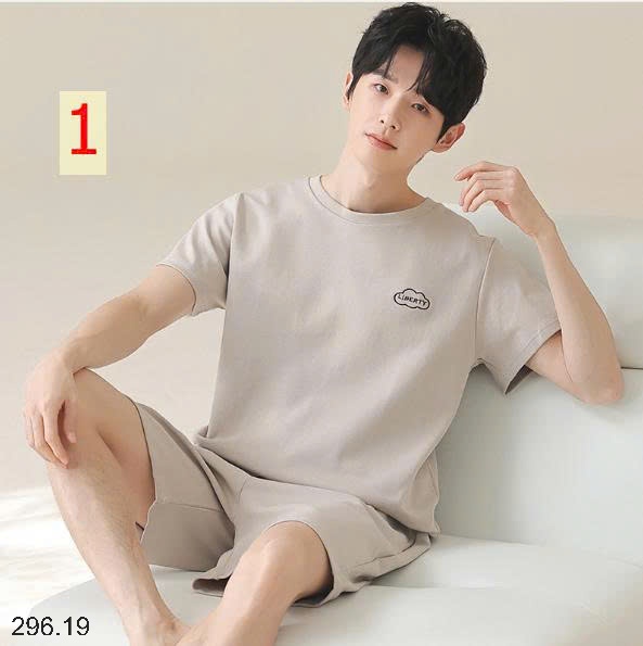 25HA296.19 - BỘ COTTON NAM CỘC TAY