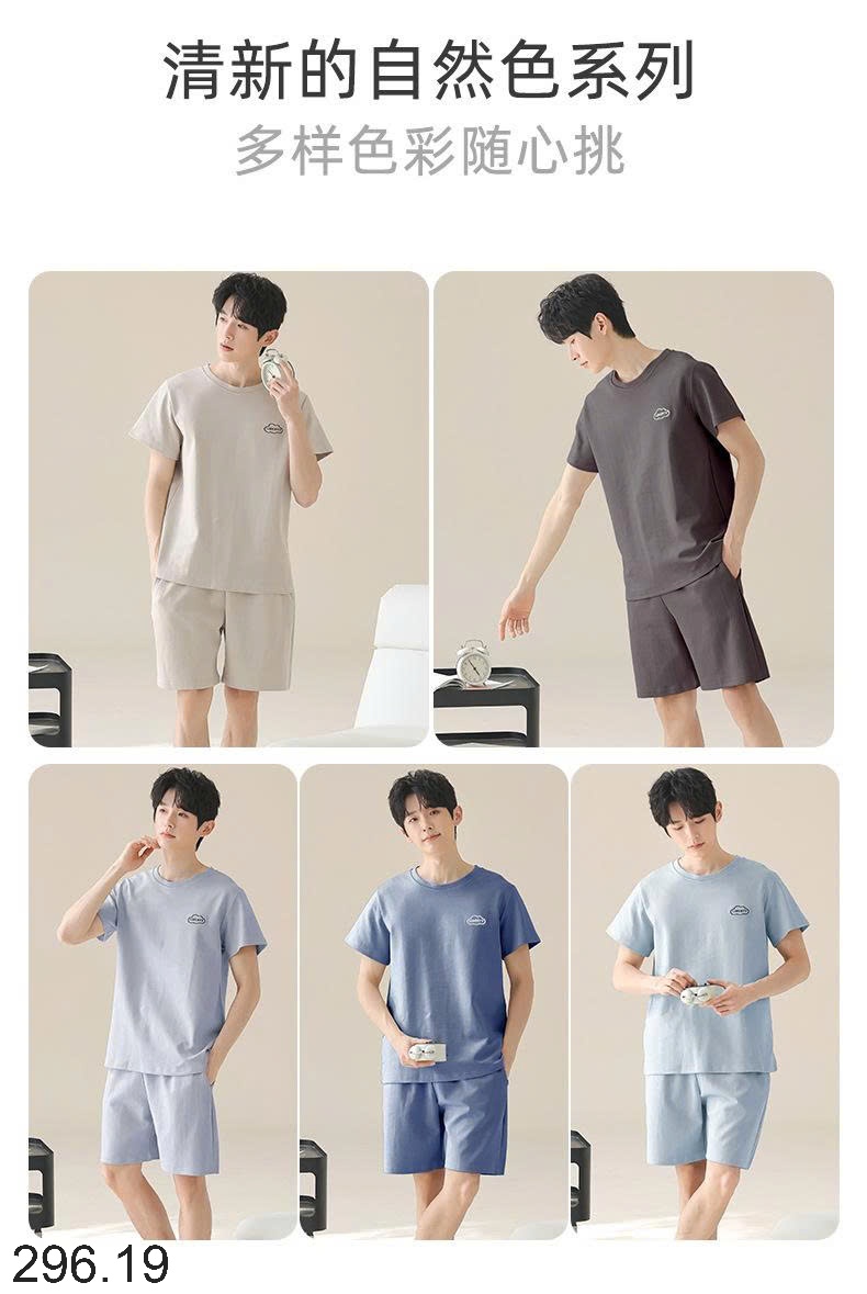 25HA296.19 - BỘ COTTON NAM CỘC TAY