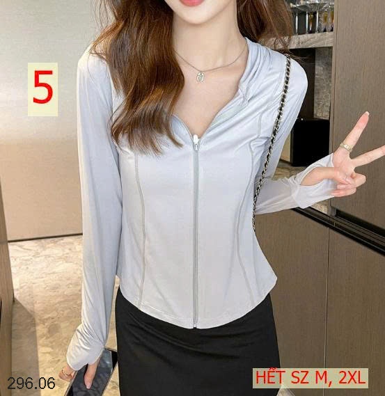 25HA296.06 - ÁO CHỐNG NẮNG NỮ DÁNG NGẮN