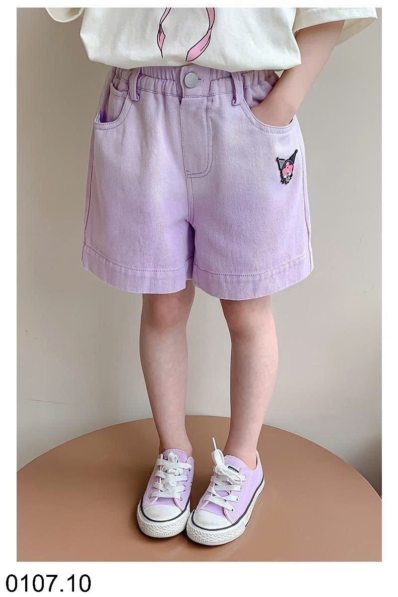25HA0107.10 - QUẦN SHORT JEAN KUROMI BÉ GÁI