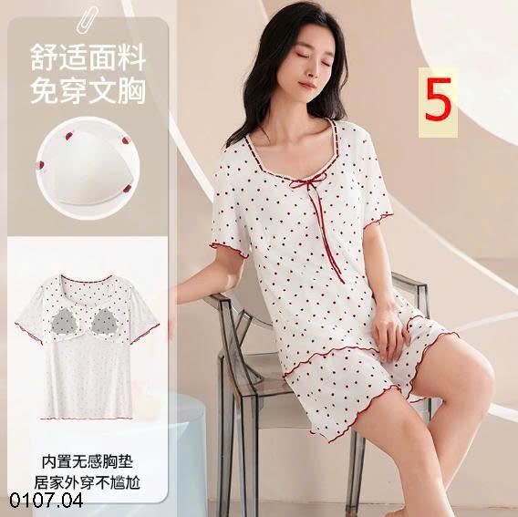 25HA0107.04 - BỘ NGỦ VIỀN BÈO KÈM ĐỆM NGỰC