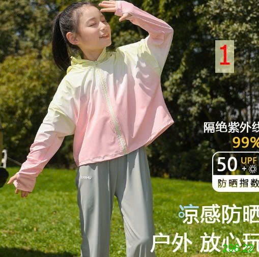 25HA296.22 - ÁO CHỐNG NẮNG LỤA BĂNG LOANG MÀU BÉ GÁI