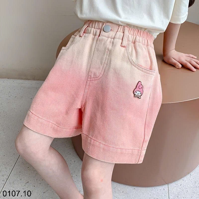 25HA0107.10 - QUẦN SHORT JEAN KUROMI BÉ GÁI