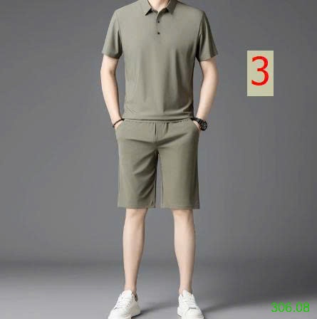 25HA306.08 - BỘ POLO LỤA BĂNG NAM CAO CẤP