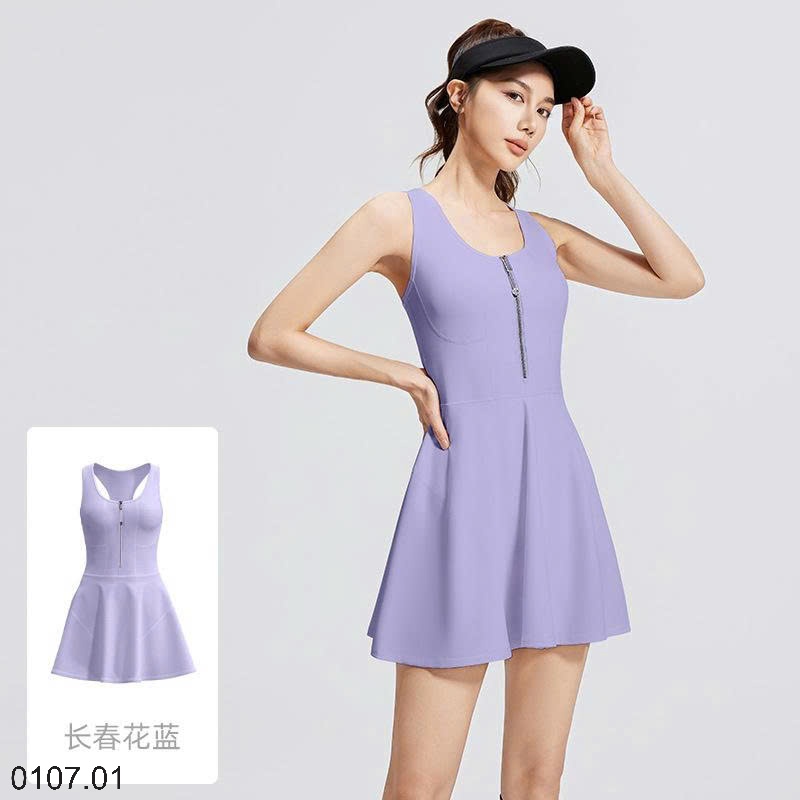 25HA0107.01 - VÁY TẬP THỂ THAO KÈM ĐỆM NGỰC