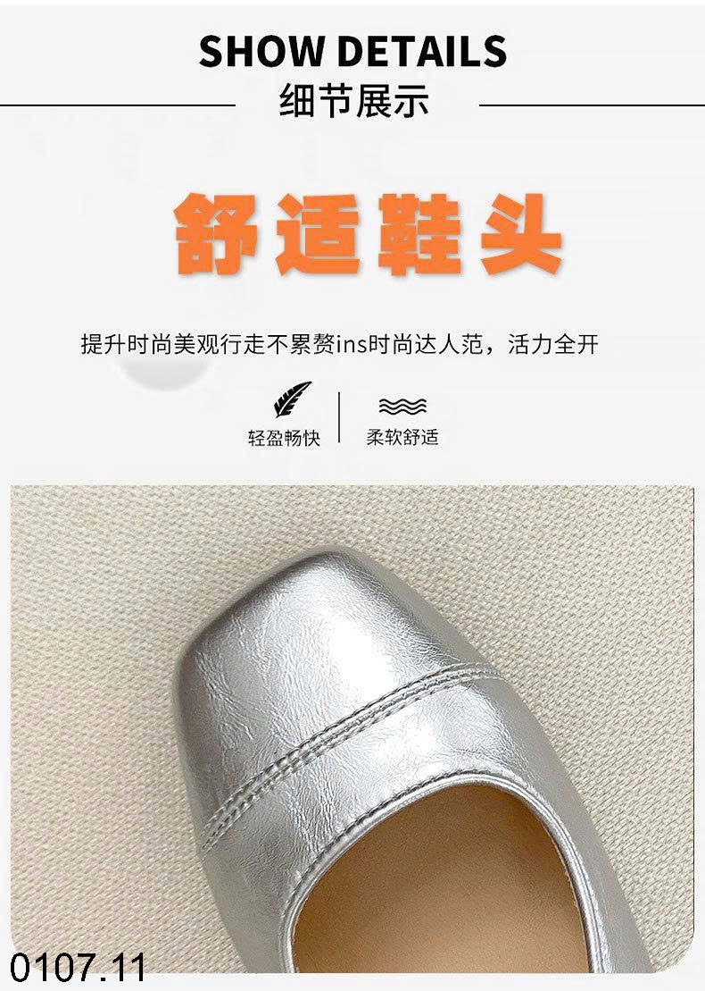 25HA0107.11 - SANDAL HỞ GÓT MŨI VUÔNG NỮ