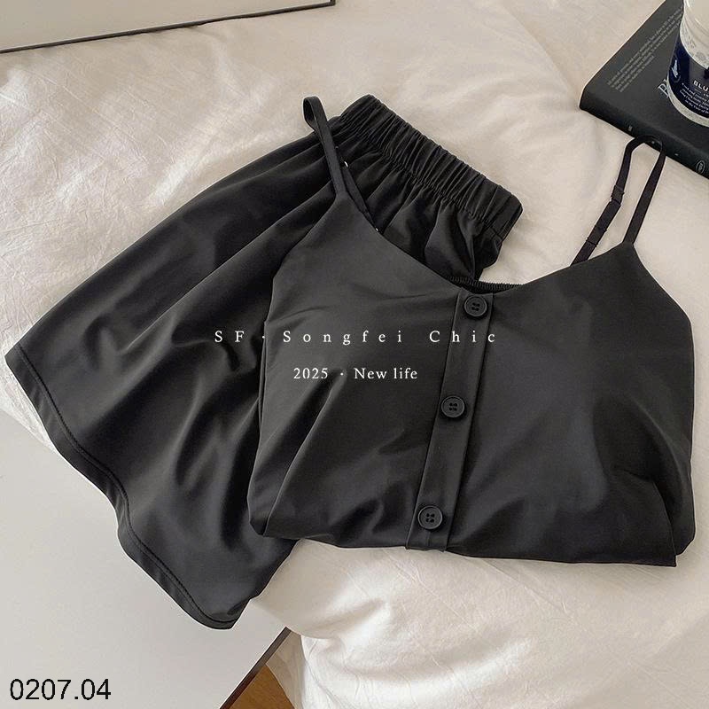 25HA0207.04 - BỘ MẶC NHÀ 2S KÈM BRA QUẢNG CHÂU CAO CẤP
