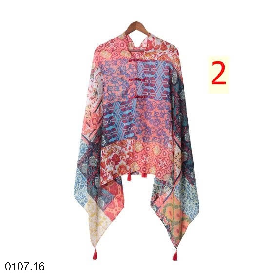 25HA0107.16 - KHĂN CHOÀNG HOẠ TIẾT