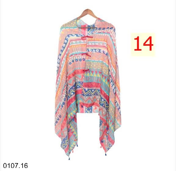 25HA0107.16 - KHĂN CHOÀNG HOẠ TIẾT