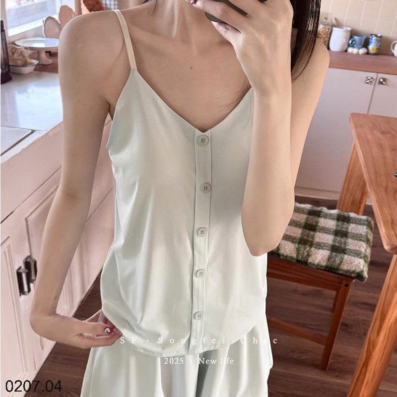 25HA0207.04 - BỘ MẶC NHÀ 2S KÈM BRA QUẢNG CHÂU CAO CẤP