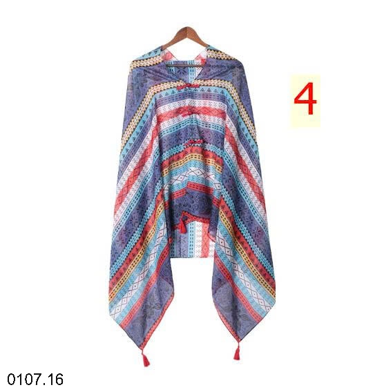 25HA0107.16 - KHĂN CHOÀNG HOẠ TIẾT