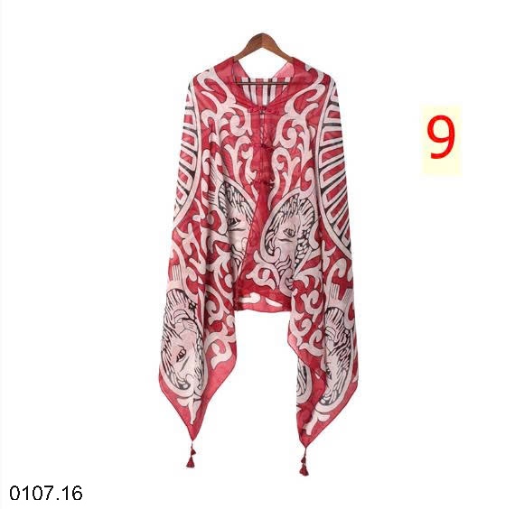 25HA0107.16 - KHĂN CHOÀNG HOẠ TIẾT