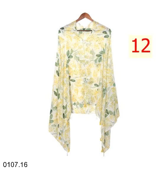 25HA0107.16 - KHĂN CHOÀNG HOẠ TIẾT