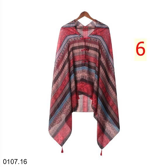 25HA0107.16 - KHĂN CHOÀNG HOẠ TIẾT