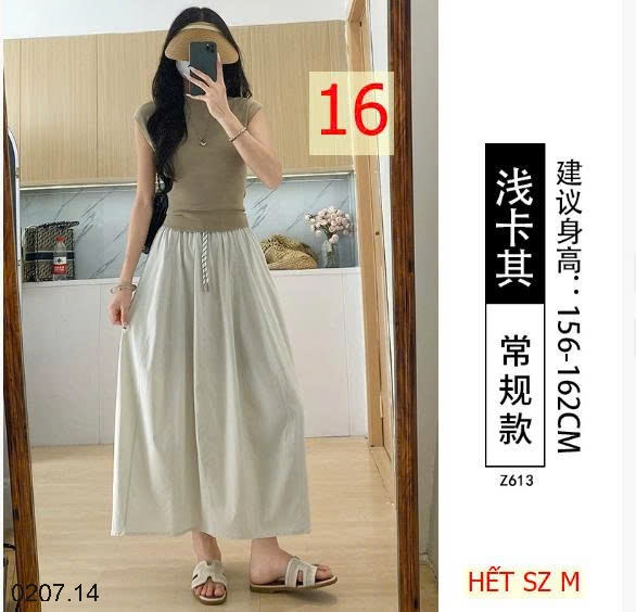 25HA0207.14 - VÁY BÍ NGÔ NHANH KHÔ