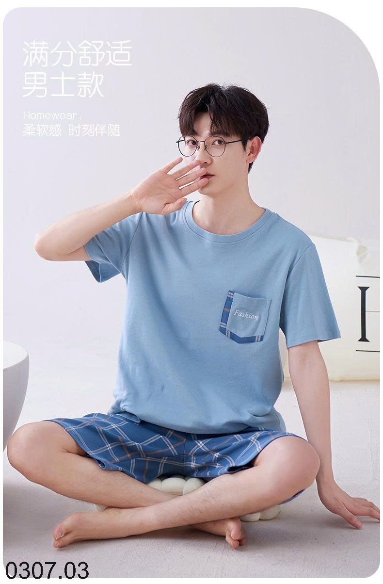 25HA0307.03 - BỘ COTTON MẶC NHÀ NAM