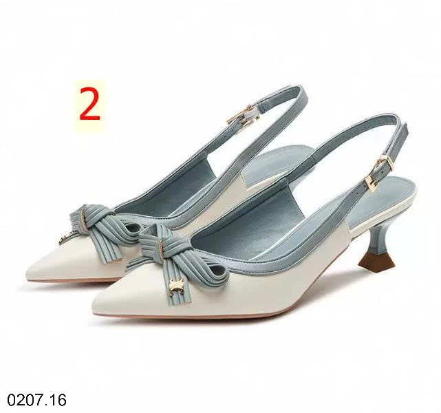 25HA0207.16 - GUỐC MŨI NHỌN HỞ GÓT ĐÍNH NƠ