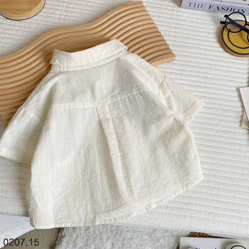 25HA0207.15 - ÁO SƠ MI PHỐI MÀU BÉ TRAI