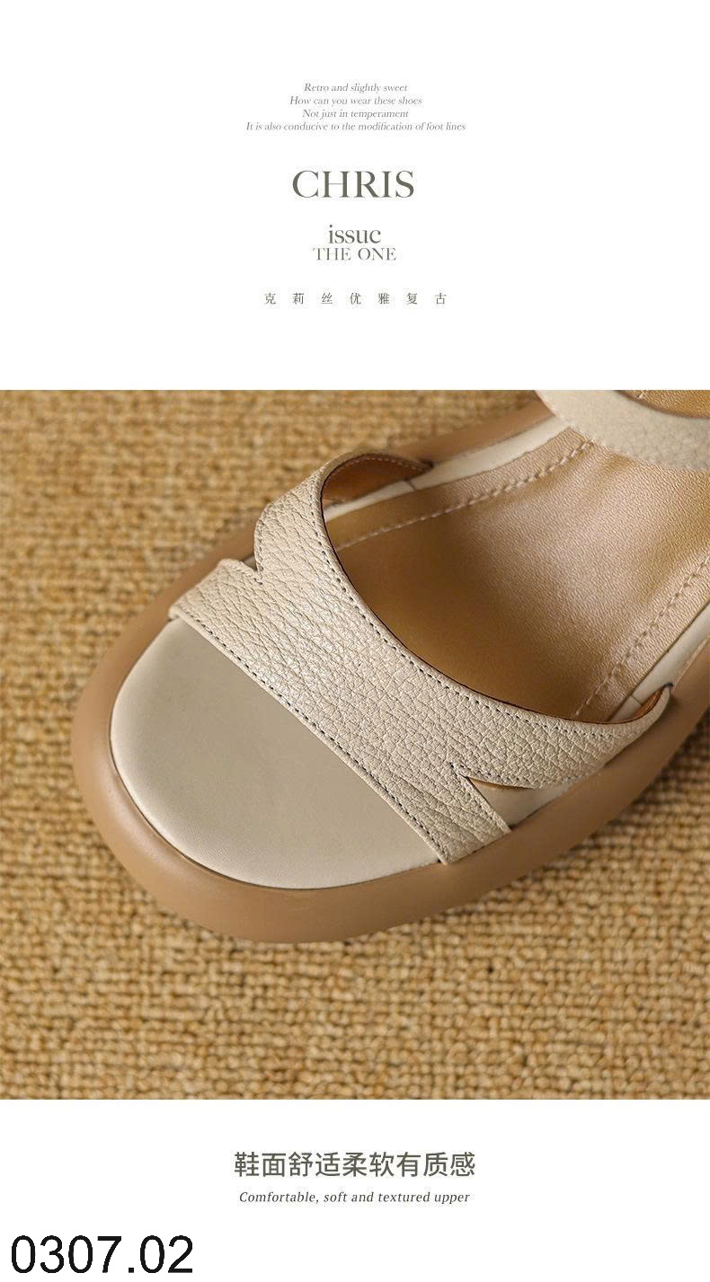25HA0307.02 - SANDAL CAO GÓT ĐẾ VUÔNG