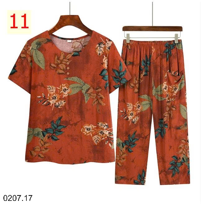 25HA0207.17 - BỘ TRUNG NIÊN CỘC TAY CHO BÀ CHO MẸ