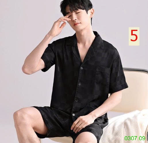 25HA0307.09 - BỘ PIZAMA CỘC TAY CHO NAM