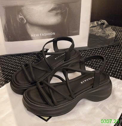 25HA0307.23 - SANDAL DÂY MẢNH ĐẾ CAO CHO NỮ