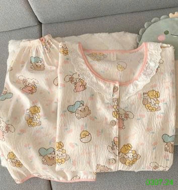 25HA0307.24 - BỘ CỘC NỮ MẶC NHÀ HỌA TIẾT