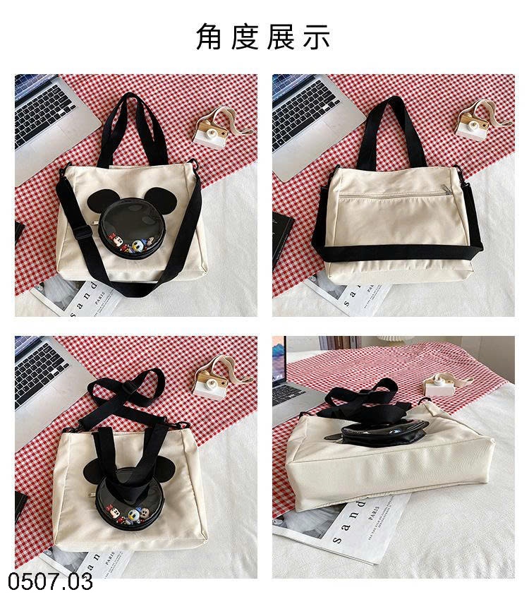 25HA0507.03 - TÚI TOTE HÌNH GẤU DỄ THƯƠNG