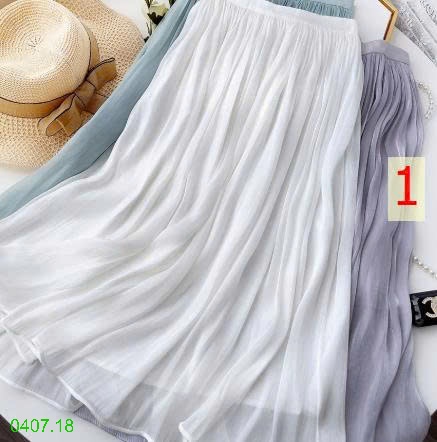 25HA0407.18 - CHÂN VÁY XẾP LY MIDI NHÀ ANNA
