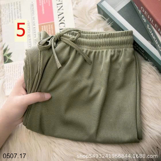 25HA0507.17 - SET 2 QUẦN THUN TĂM ỐNG RỘNG NỮ