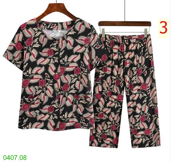 25HA0407.08 - BỘ HOA TRUNG NIÊN MẶC NHÀ CHO MẸ