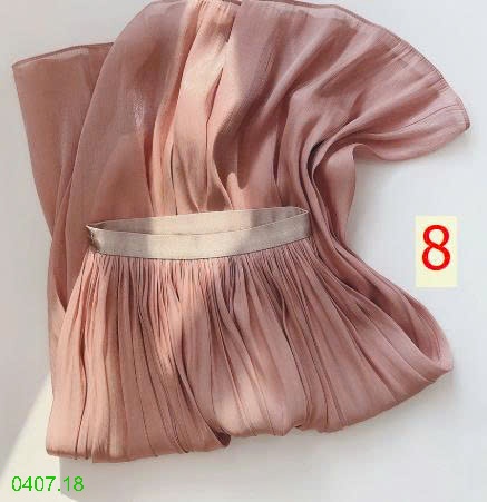 25HA0407.18 - CHÂN VÁY XẾP LY MIDI NHÀ ANNA