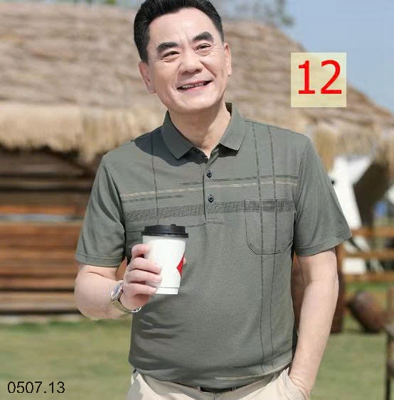 25HA0507.13 - ÁO POLO TRUNG NIÊN CHO BỐ