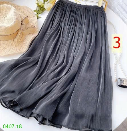 25HA0407.18 - CHÂN VÁY XẾP LY MIDI NHÀ ANNA