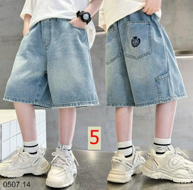 25HA0507.14 - QUẦN SHORT JEAN BÉ TRAI SIZE ĐẠI