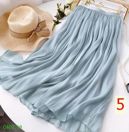 25HA0407.18 - CHÂN VÁY XẾP LY MIDI NHÀ ANNA