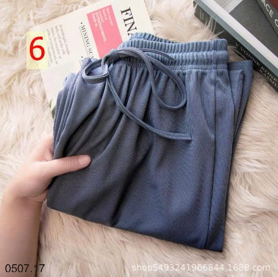25HA0507.17 - SET 2 QUẦN THUN TĂM ỐNG RỘNG NỮ