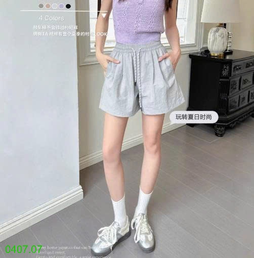 25HA0407.07 - QUẦN SHORT CẠP CHUN MOTIE NỮ
