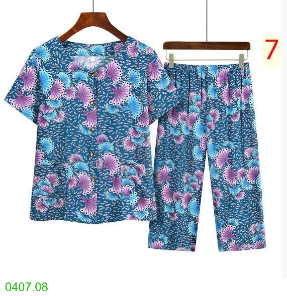 25HA0407.08 - BỘ HOA TRUNG NIÊN MẶC NHÀ CHO MẸ