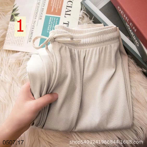 25HA0507.17 - SET 2 QUẦN THUN TĂM ỐNG RỘNG NỮ