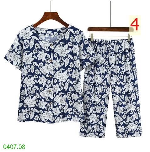 25HA0407.08 - BỘ HOA TRUNG NIÊN MẶC NHÀ CHO MẸ