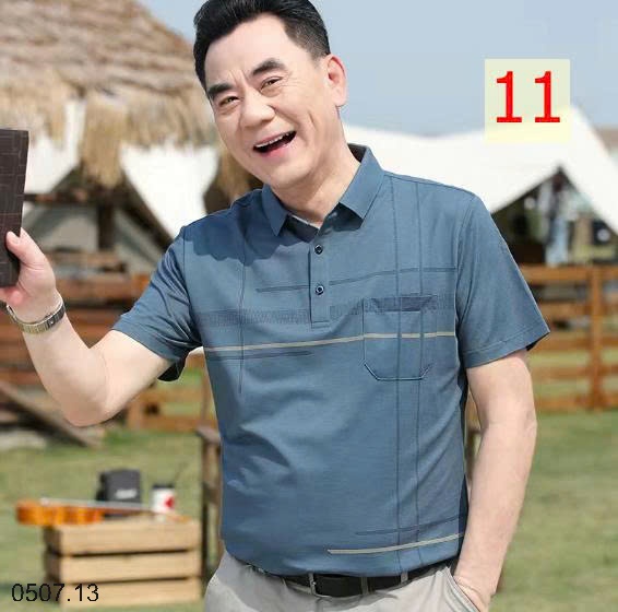 25HA0507.13 - ÁO POLO TRUNG NIÊN CHO BỐ