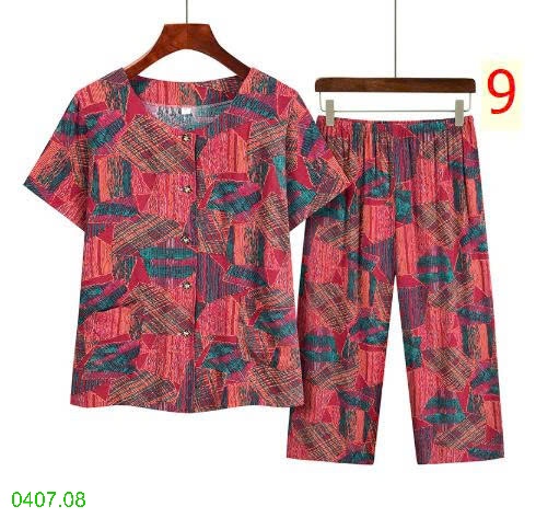 25HA0407.08 - BỘ HOA TRUNG NIÊN MẶC NHÀ CHO MẸ