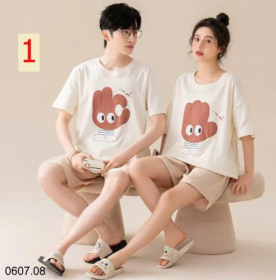 25HA0607.08 - BỘ ĐÔI COTTON NAM NỮ