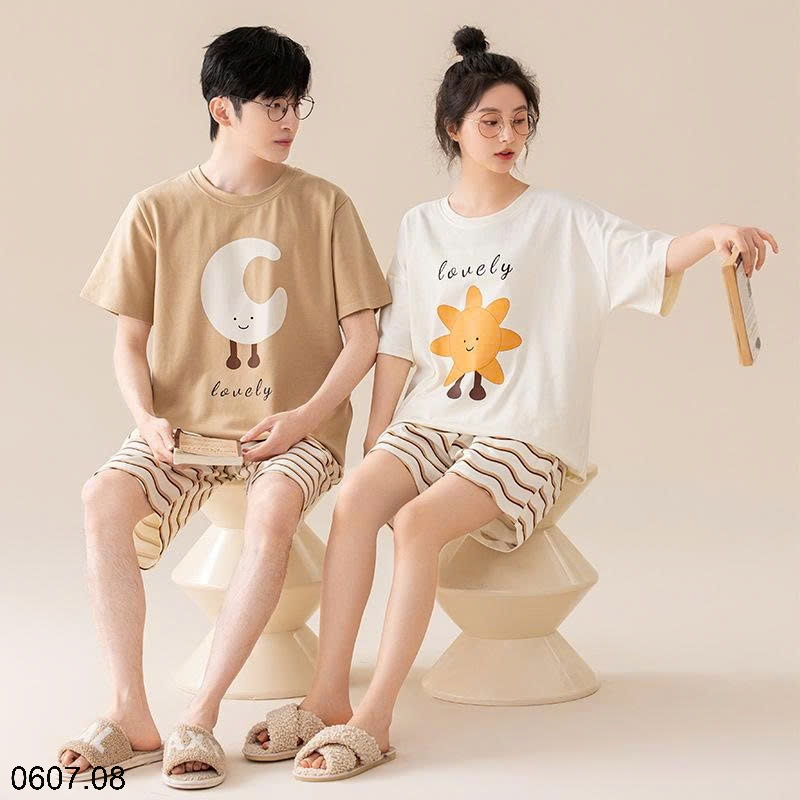 25HA0607.08 - BỘ ĐÔI COTTON NAM NỮ