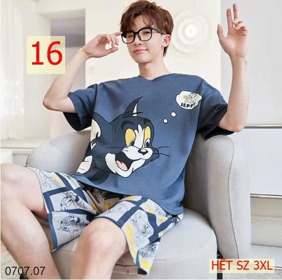 25HA0707.07- BỘ MẶC NHÀ COTTON CHO THANH NIÊN