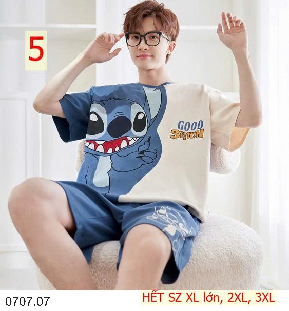 25HA0707.07- BỘ MẶC NHÀ COTTON CHO THANH NIÊN